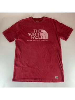 The North Face Red Short Sleeve Crewneck Shirt Mens Large